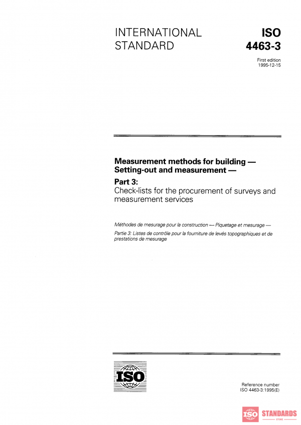 ISO 4463-3:1995 PDF