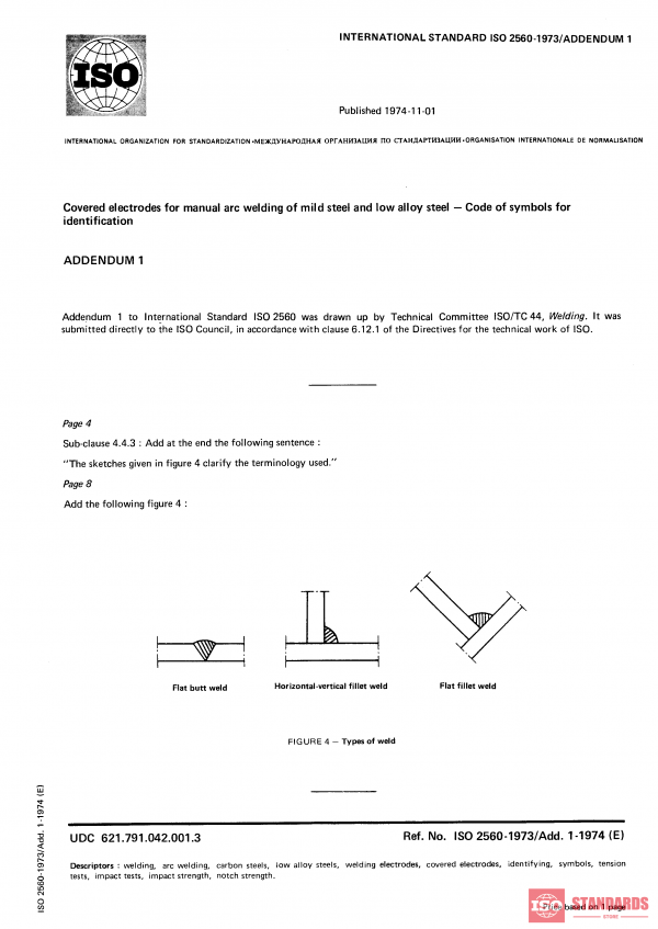 ISO 2560:1973/Add 1:1974 PDF