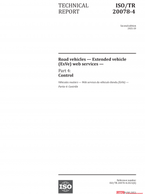 ISO/TR 20078-4:2021 PDF