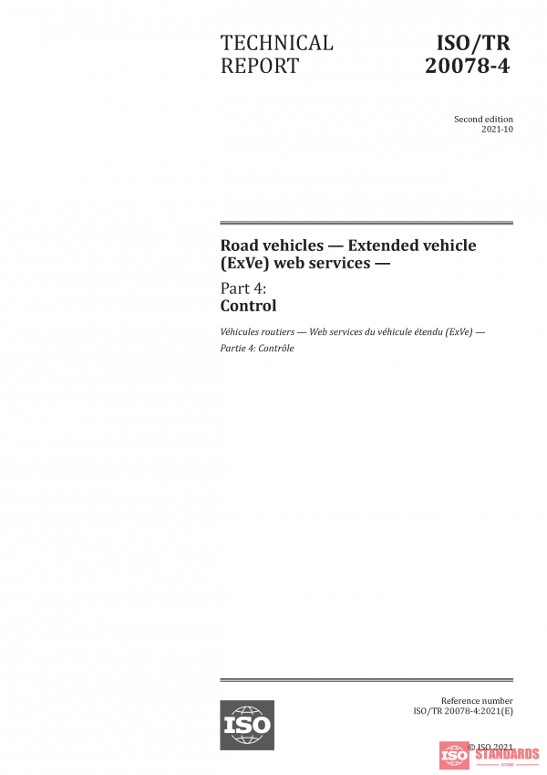 ISO/TR 20078-4:2021 PDF