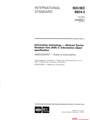 ISO/IEC 8824-2:1995/Amd 1:1996 PDF