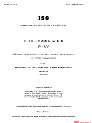 ISO/R 1608:1970 PDF
