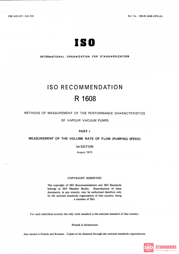 ISO/R 1608:1970 PDF