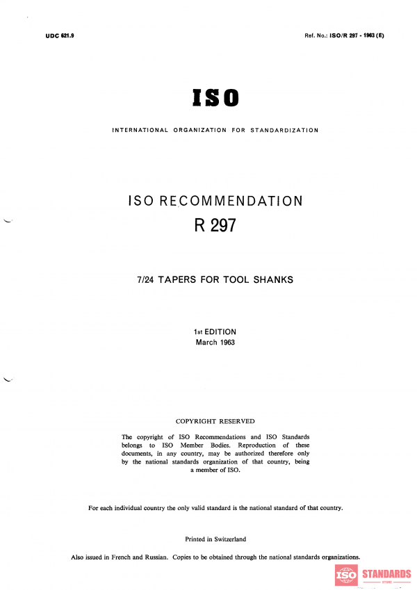 ISO/R 297:1963 PDF