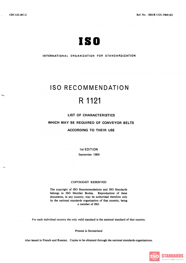 ISO/R 1121:1969 PDF