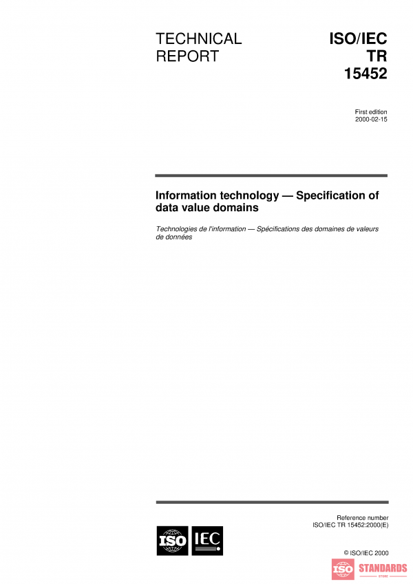 ISO/IEC TR 15452:2000 PDF