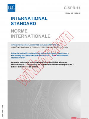 CISPR 11:2003+AMD1:2004 CSV PDF