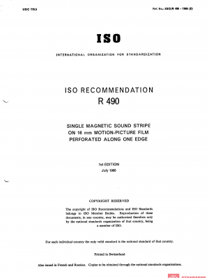 ISO/R 490:1966 PDF