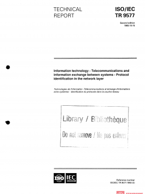 ISO/IEC TR 9577:1993 PDF
