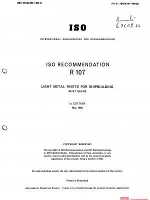 ISO/R 107:1959 PDF