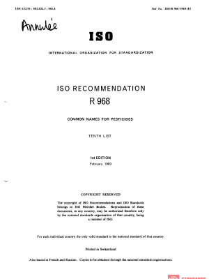 ISO/R 969:1969 PDF