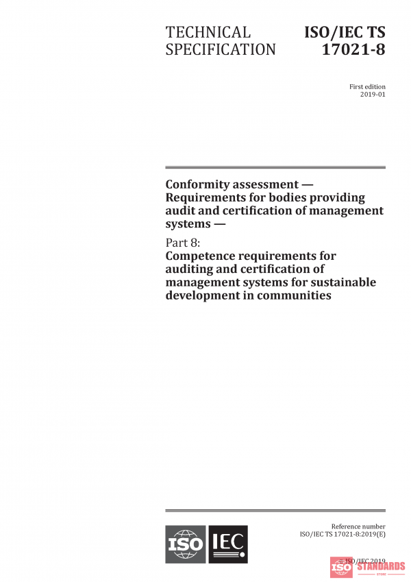 ISO/IEC TS 17021-8:2019 PDF