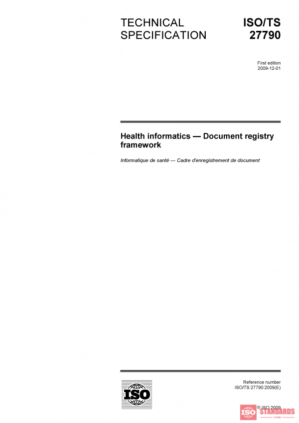 ISO/TS 27790:2009 PDF