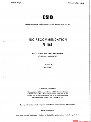 ISO/R 104:1959 PDF
