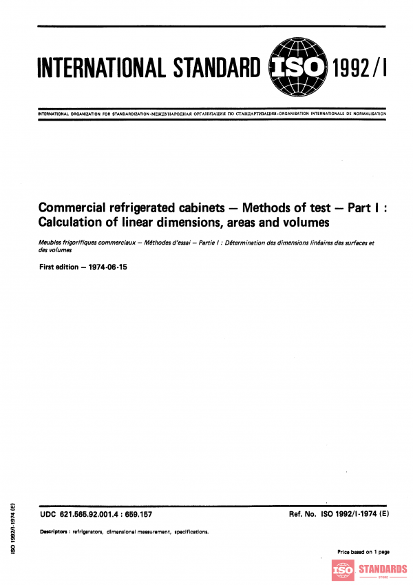 ISO 1992-1:1974 PDF