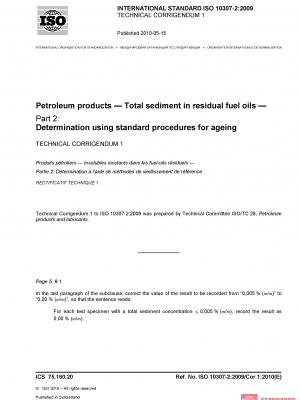 ISO 10307-2:2009/Cor 1:2010 PDF
