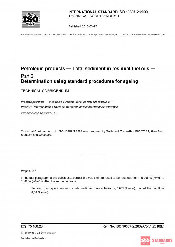 ISO 10307-2:2009/Cor 1:2010 PDF