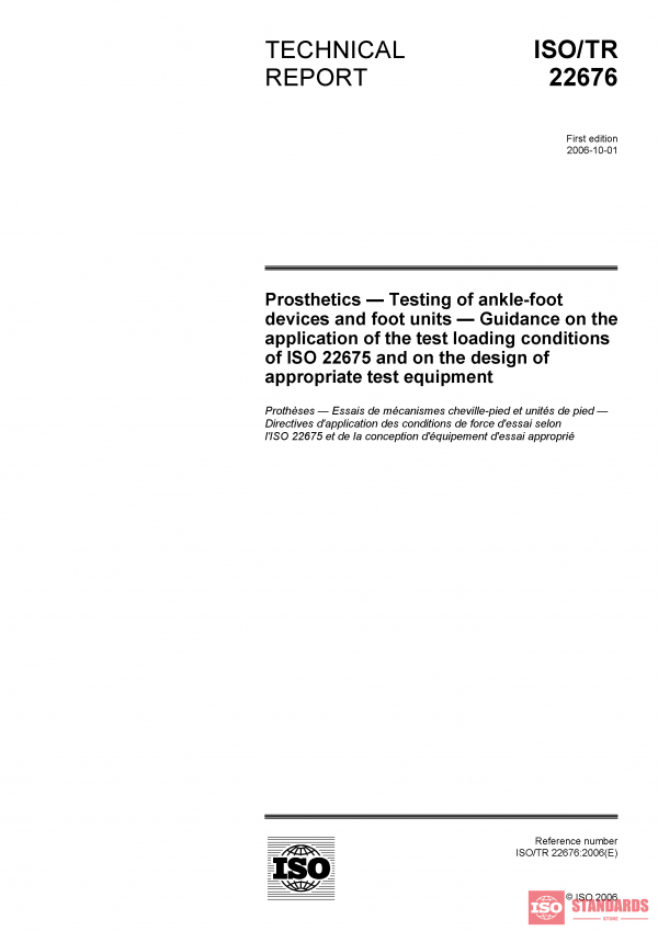 ISO/TR 22676:2006 PDF