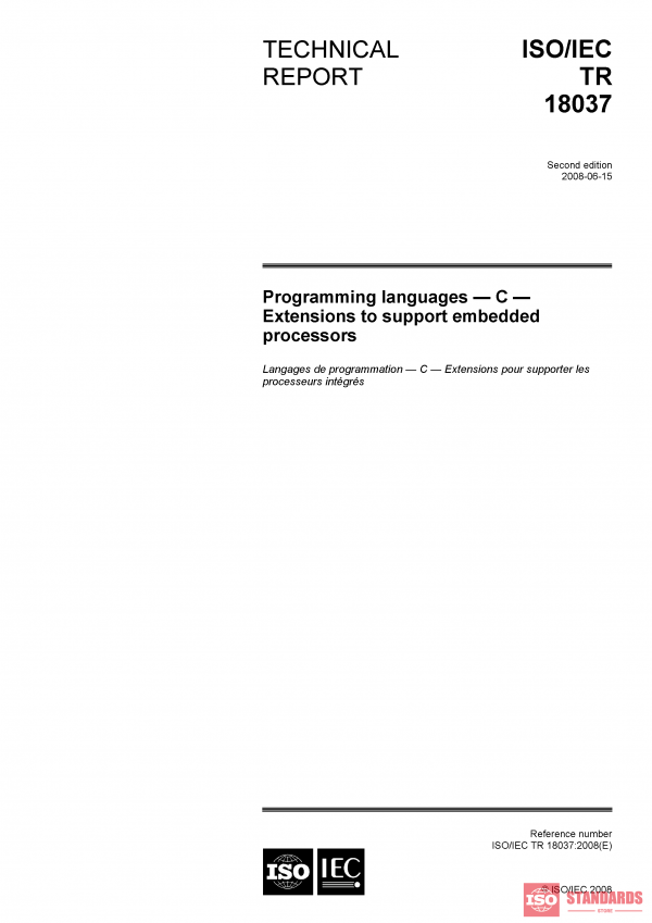 ISO/IEC TR 18037:2008 PDF