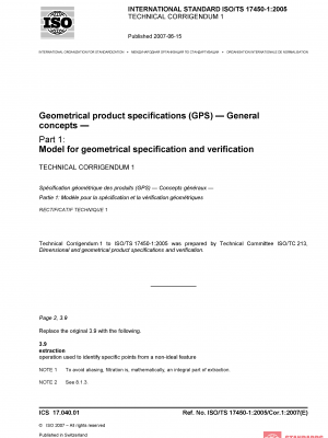 ISO/TS 17450-1:2005/Cor 1:2007 PDF