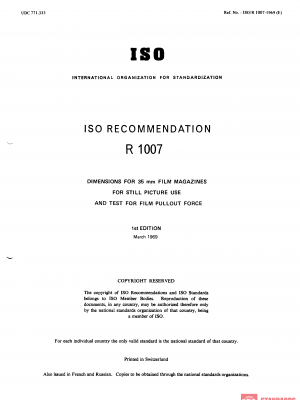 ISO/R 1007:1969 PDF