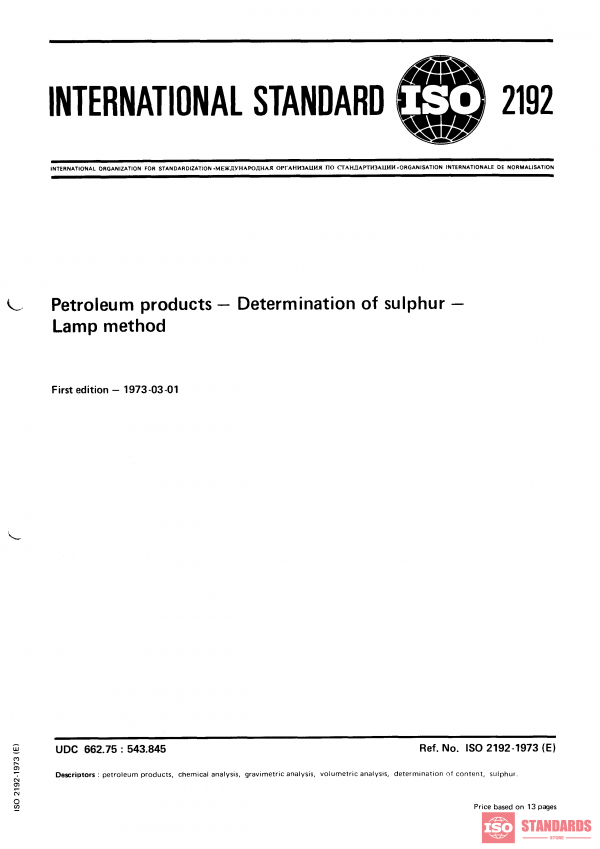 ISO 2192:1973 PDF