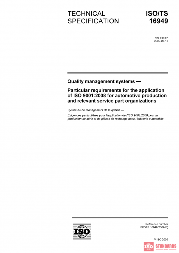 ISO/TS 16949:2009 PDF