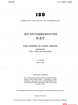 ISO/R 477:1966 PDF