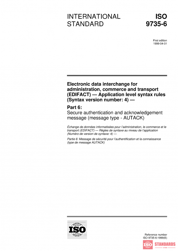 ISO 9735-6:1999 PDF