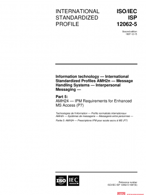 ISO/IEC ISP 12062-5:1997 PDF