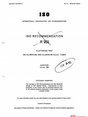 ISO/R 955:1969 PDF