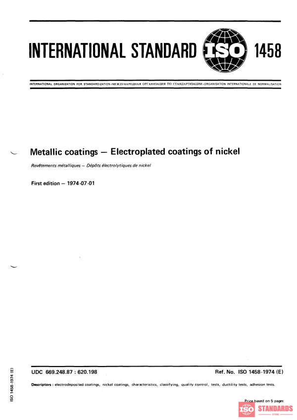 ISO 1458:1974 PDF