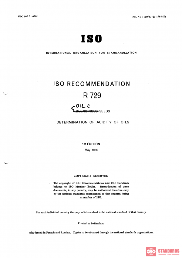 ISO/R 729:1968 PDF