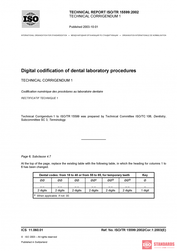 ISO/TR 15599:2002/Cor 1:2003 PDF