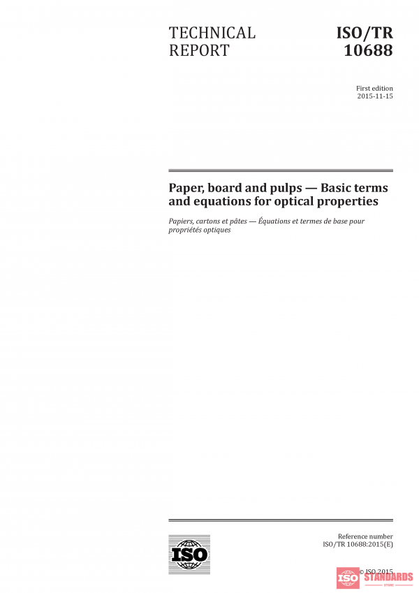 ISO/TR 10688:2015 PDF