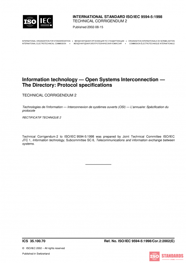 ISO/IEC 9594-5:1998/Cor 2:2002 PDF