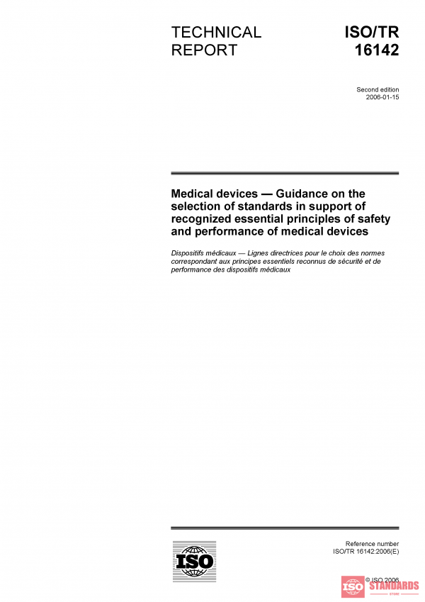 ISO/TR 16142:2006 PDF