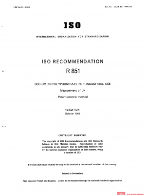 ISO/R 851:1968 PDF