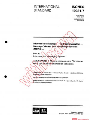 ISO/IEC 10021-7:1990/AMD1:1994 PDF