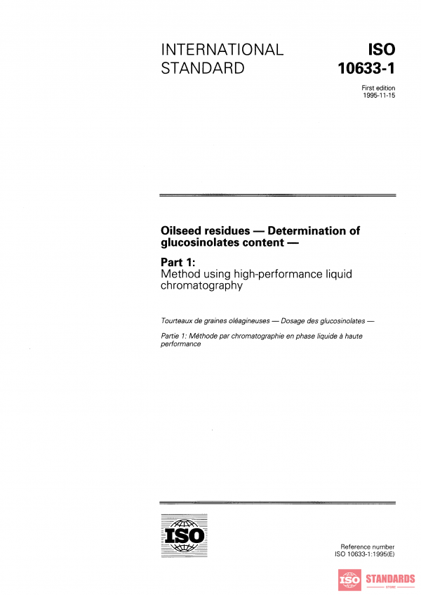 ISO 10633-1:1995 PDF