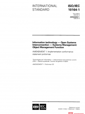 ISO/IEC 10164-1:1993/AMD1:1996 PDF
