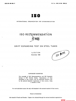ISO/R 166:1960 PDF