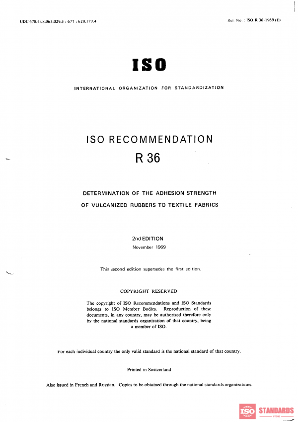 ISO/R 36:1969 PDF