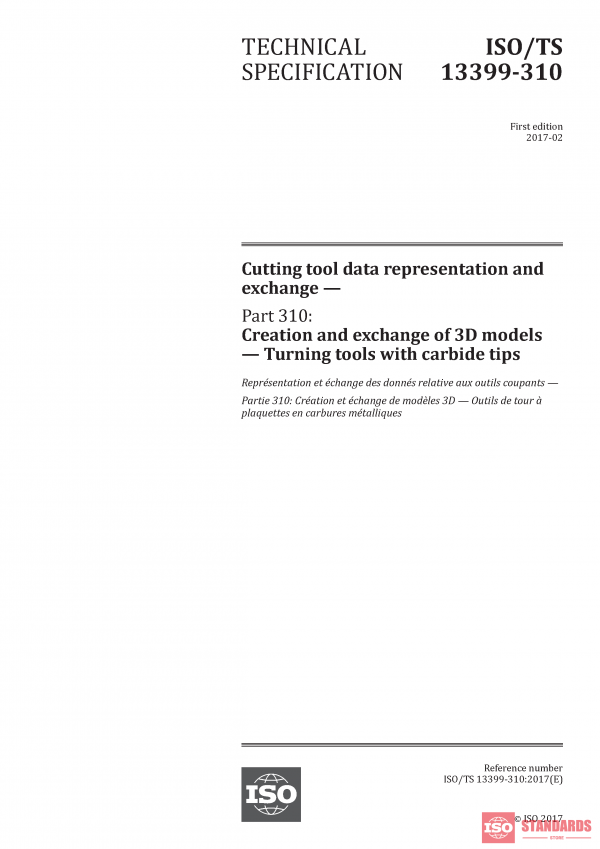 ISO/TS 13399-310:2017 PDF