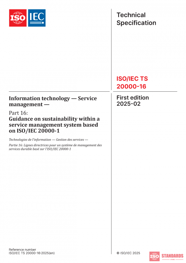 ISO/IEC TS 20000-16:2025 PDF