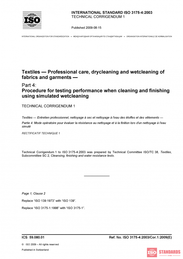 ISO 3175-4:2003/Cor 1:2009 PDF