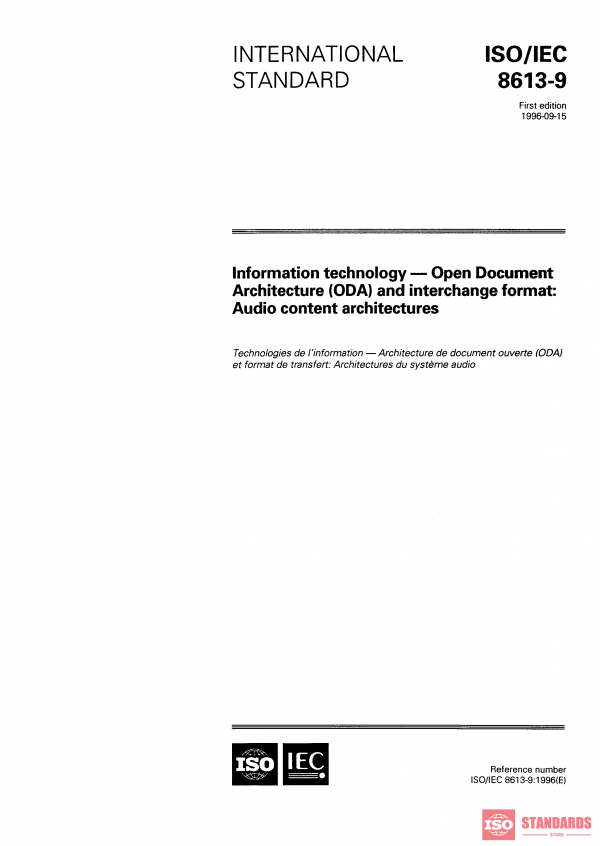 ISO/IEC 8613-9:1996 PDF