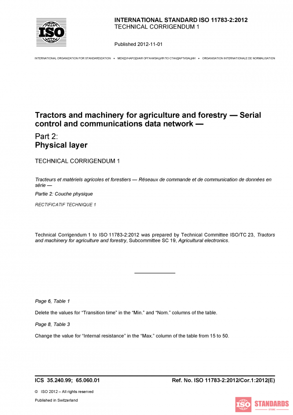 ISO 11783-2:2012/Cor 1:2012 PDF