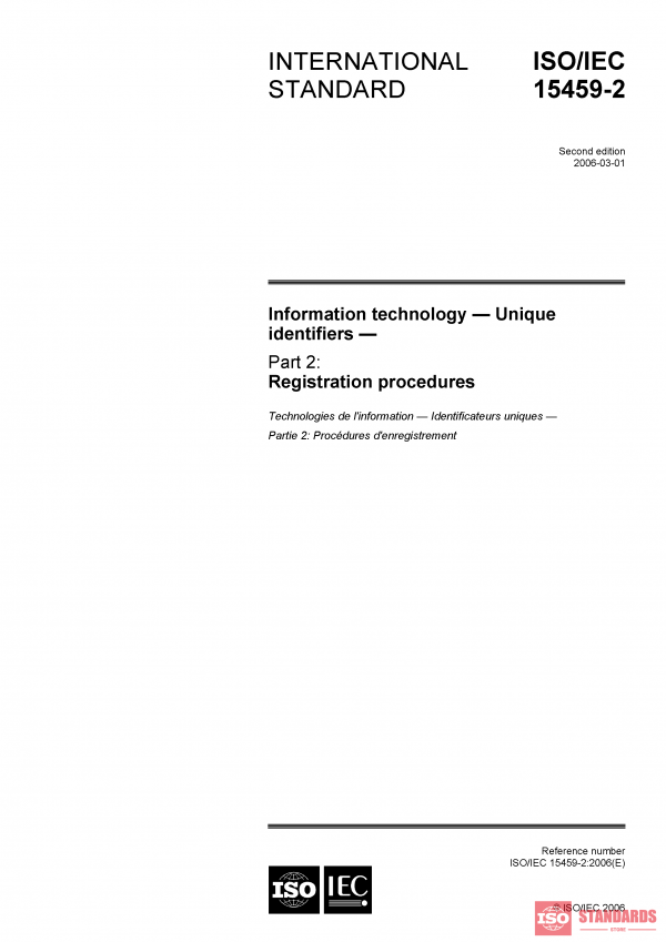ISO/IEC 15459-2:2006 PDF