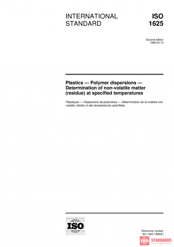 ISO 1625:1998 PDF